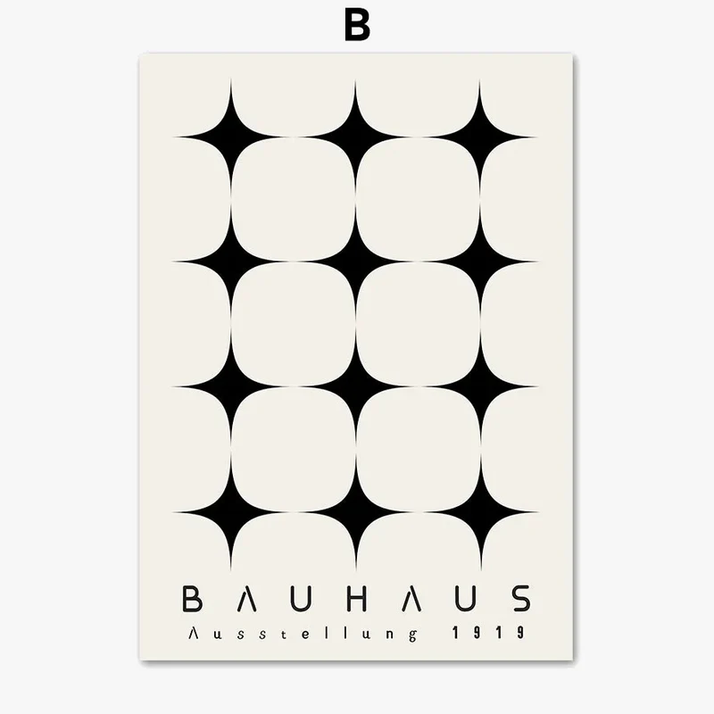 affiche abstraite boho géométrique style nordique pour décoration murale