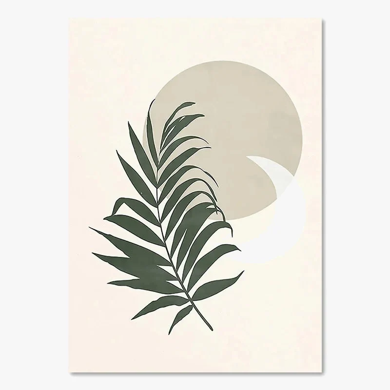 affiches murales boho abstraites soleil lune géométriques pour décoration intérieure
