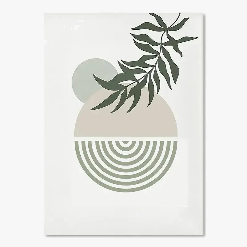 affiches boho géométriques soleil lune pour décoration intérieure